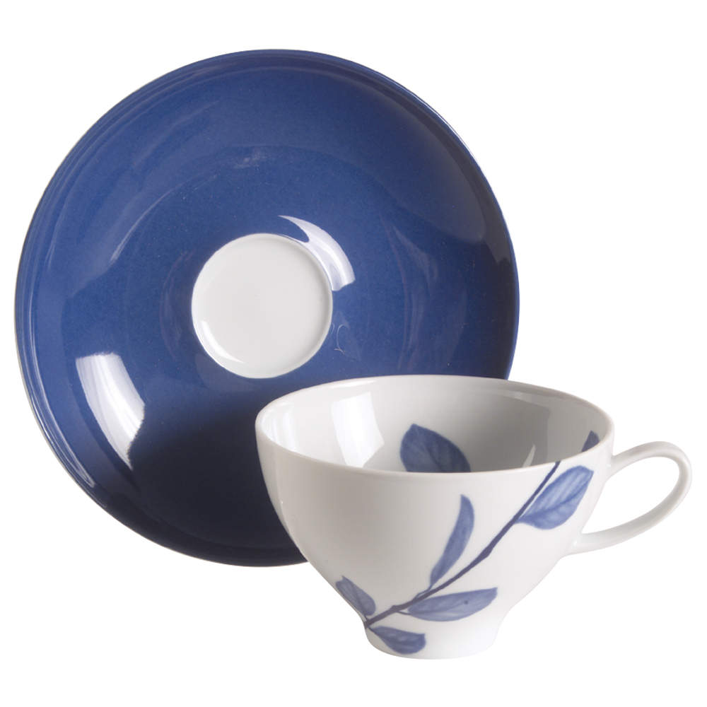 True Blue Flat Cup & Saucer Set by Mikasa-1