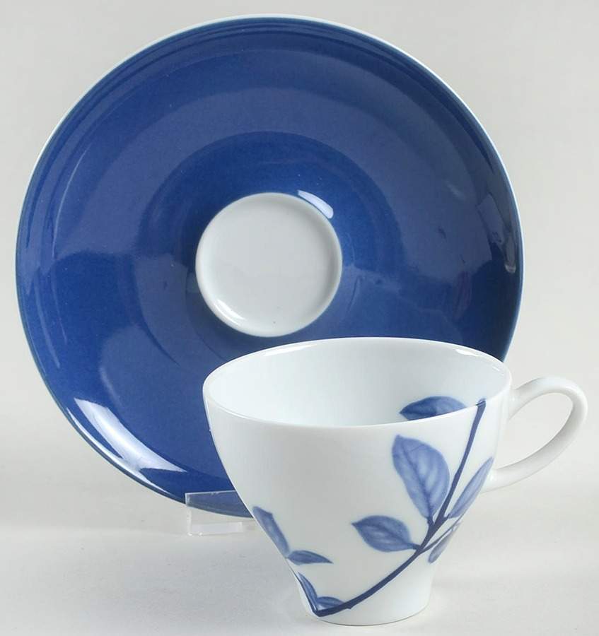 True Blue Espresso Cup and Saucer Set by Mikasa-1