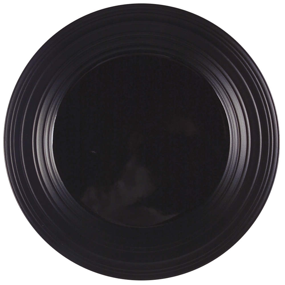 Swirl Black Dinner Plate by Mikasa-1