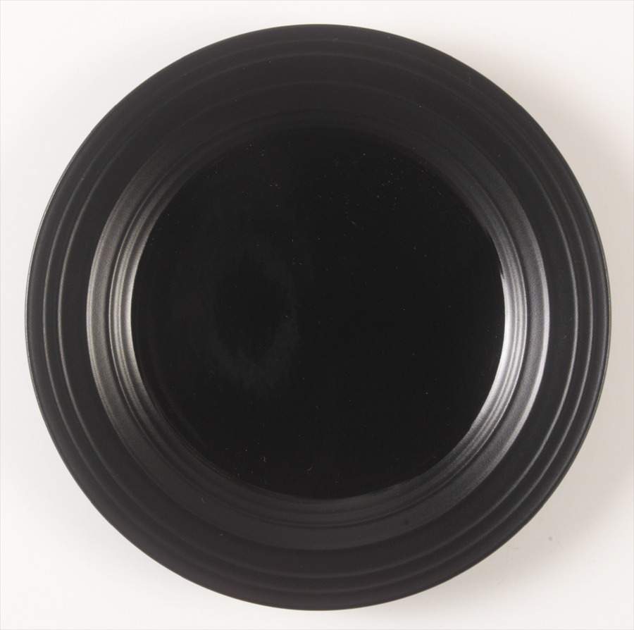 Swirl Black Salad Plate by Mikasa-1