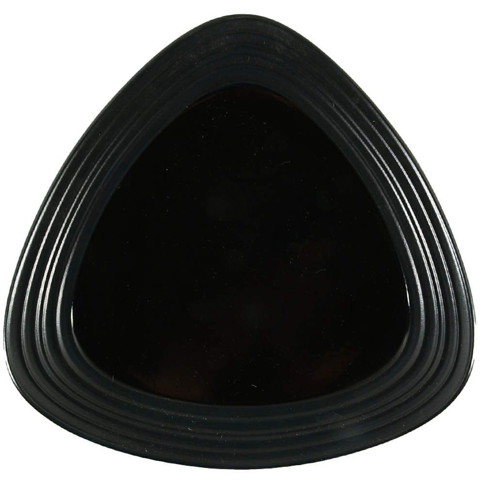Swirl Black Triangular Dinner Plate by Mikasa-1