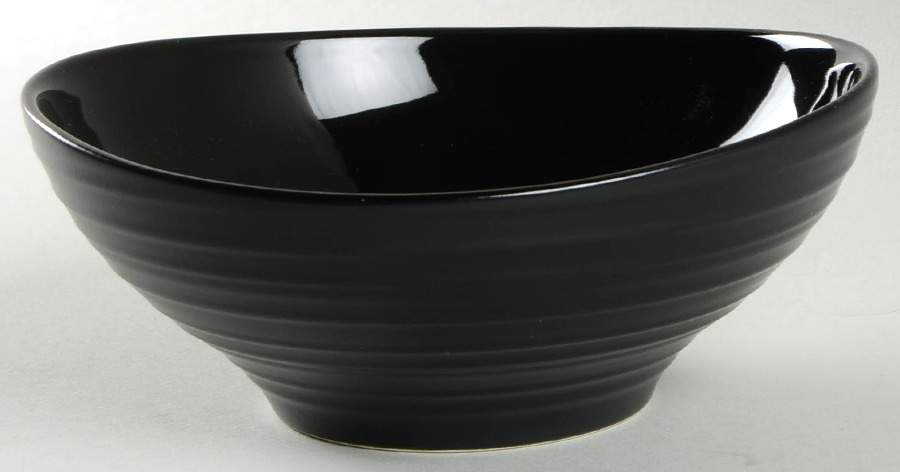 Swirl Black Coupe Cereal Bowl by Mikasa-1