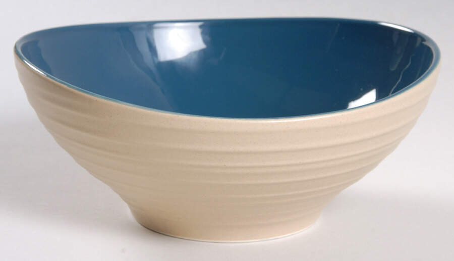 Swirl Dark Blue Coupe Cereal Bowl by Mikasa-1