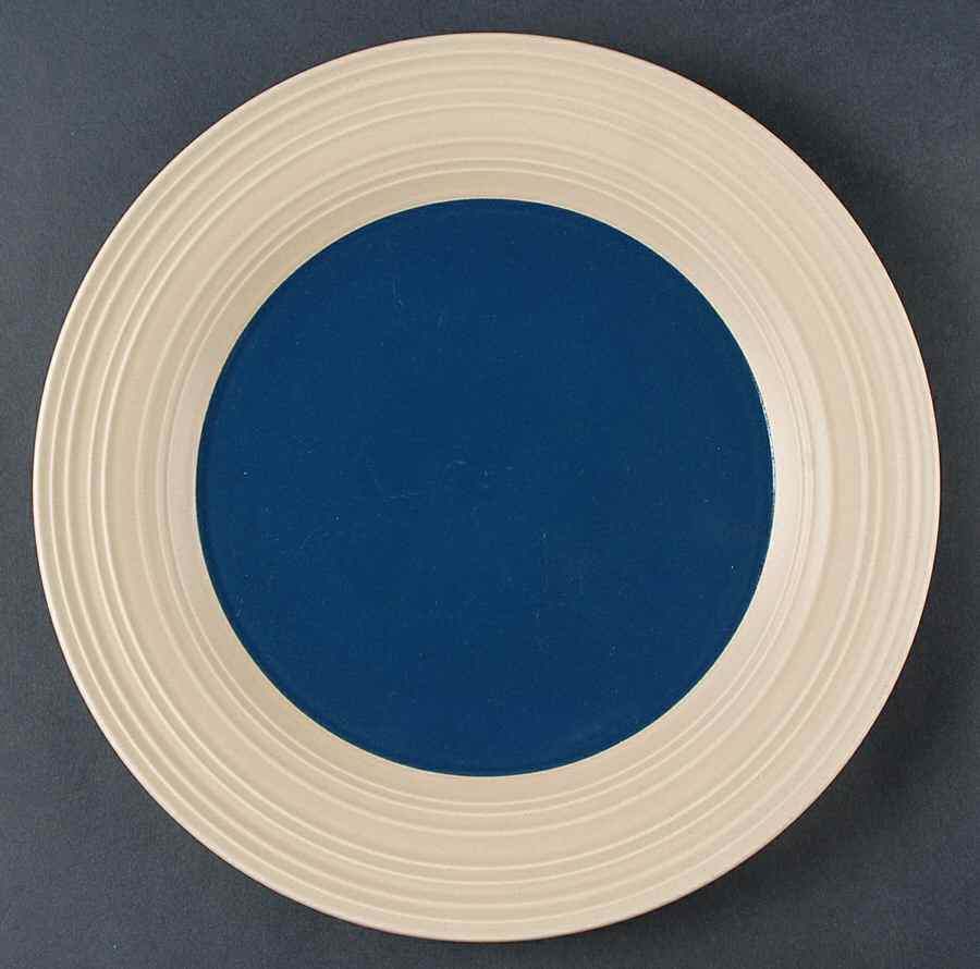 Swirl Dark Blue 12" Chop Plate (Round Platter) by Mikasa-1