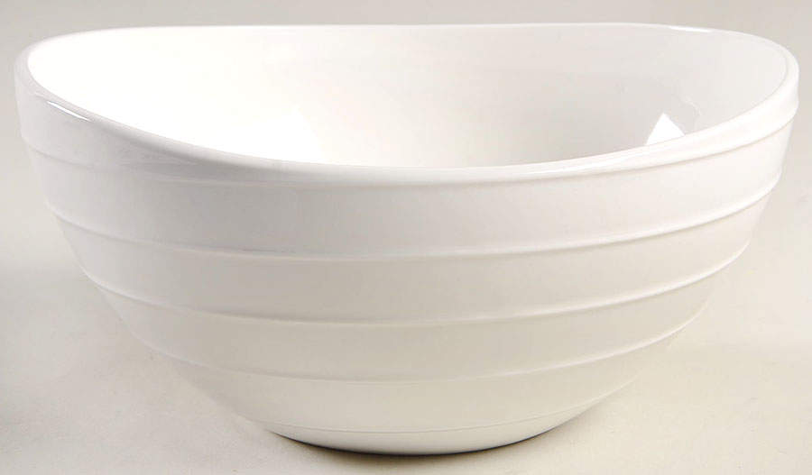 Swirl White 8" Boat Bowl by Mikasa-1