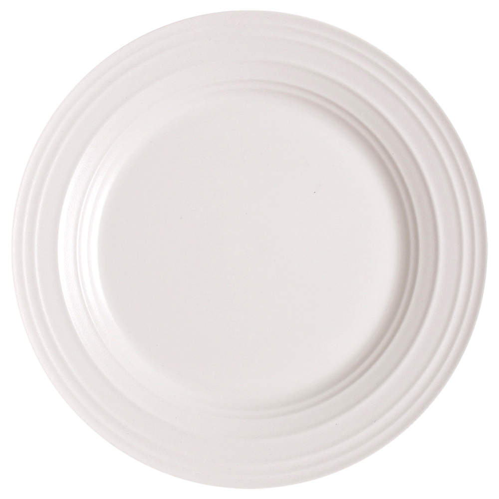 Swirl White Salad Plate by Mikasa-1