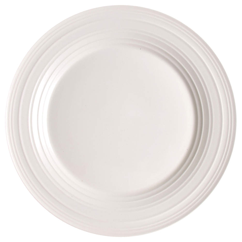 Swirl White Dinner Plate - Set of 4 by Mikasa-1