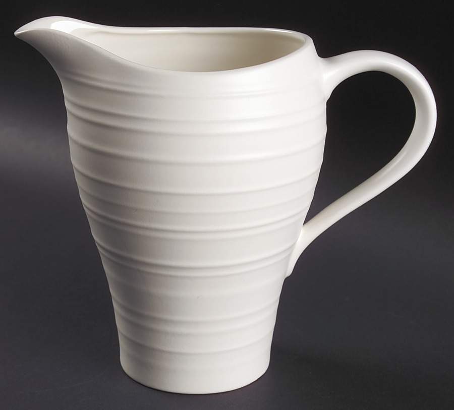 Swirl White 64 Oz Pitcher by Mikasa-1