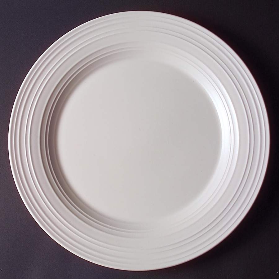 Swirl White 12" Chop Plate (Round Platter) by Mikasa-1
