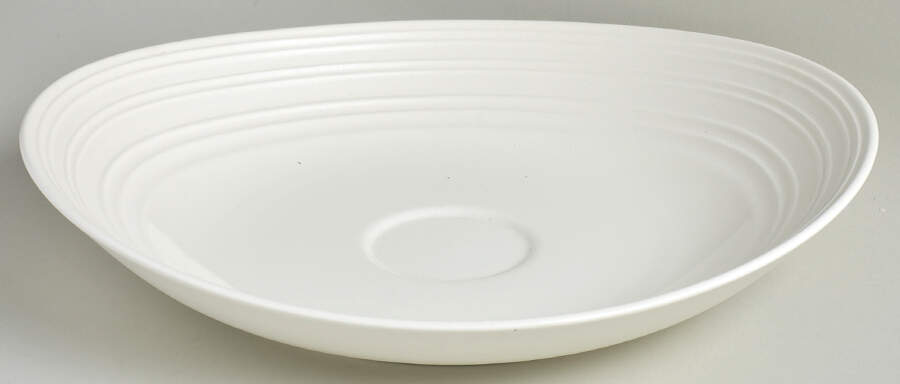 Swirl White Chip & Dip-Base Only by Mikasa-1