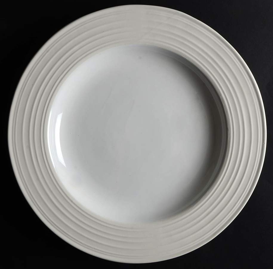 Swirl White 16" Chop Plate (Round Platter) by Mikasa-1