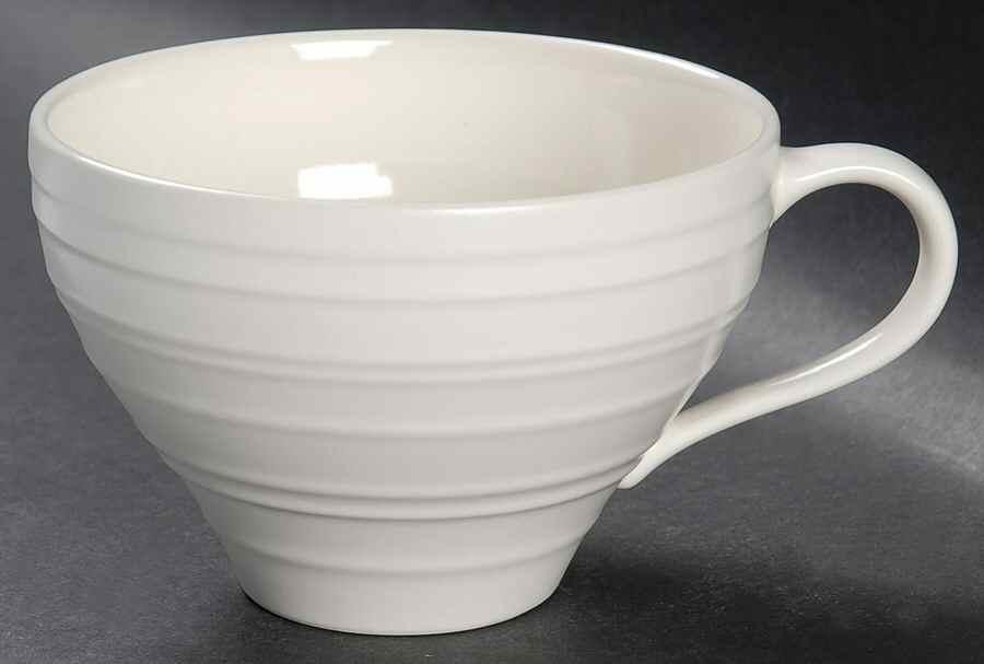 Swirl White Flat Cup by Mikasa-1