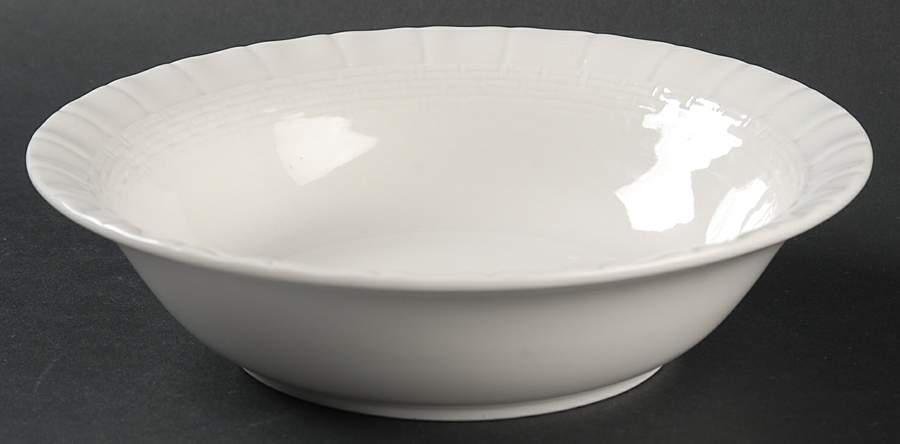 Basletweave White Soup/Cereal Bowl by Martha Stewart-1