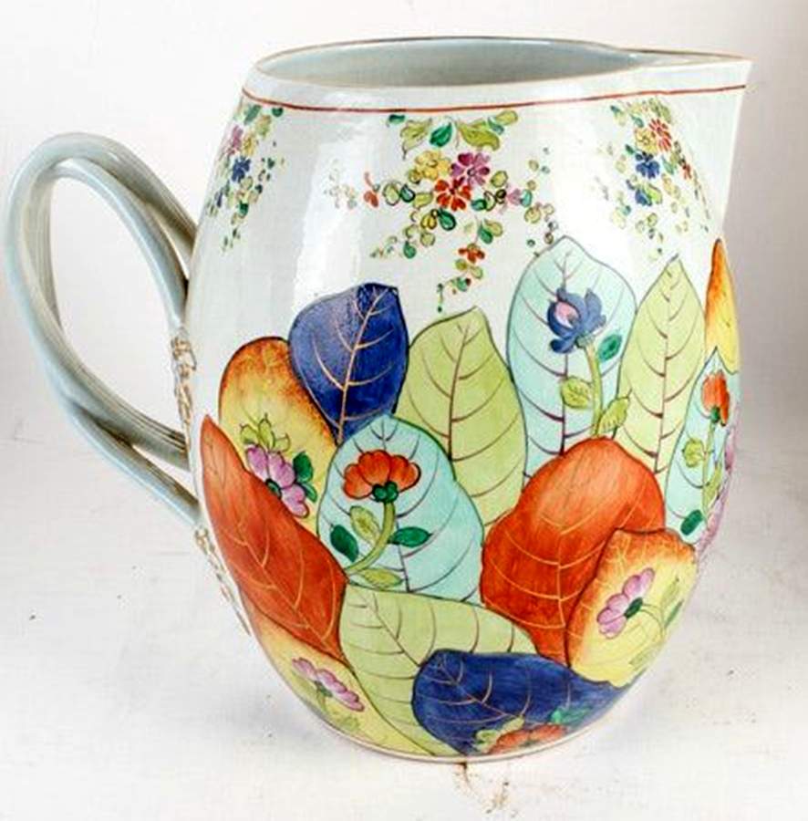 Tobacco Leaf Pitcher by Mottahedeh-1