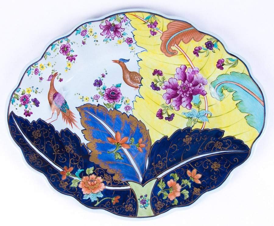 Tobacco Leaf Shell Shaped Dish by Mottahedeh-1