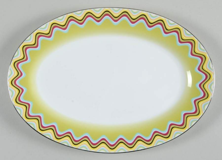 Margherita 10" Oval Serving Platter by Missoni Home-1