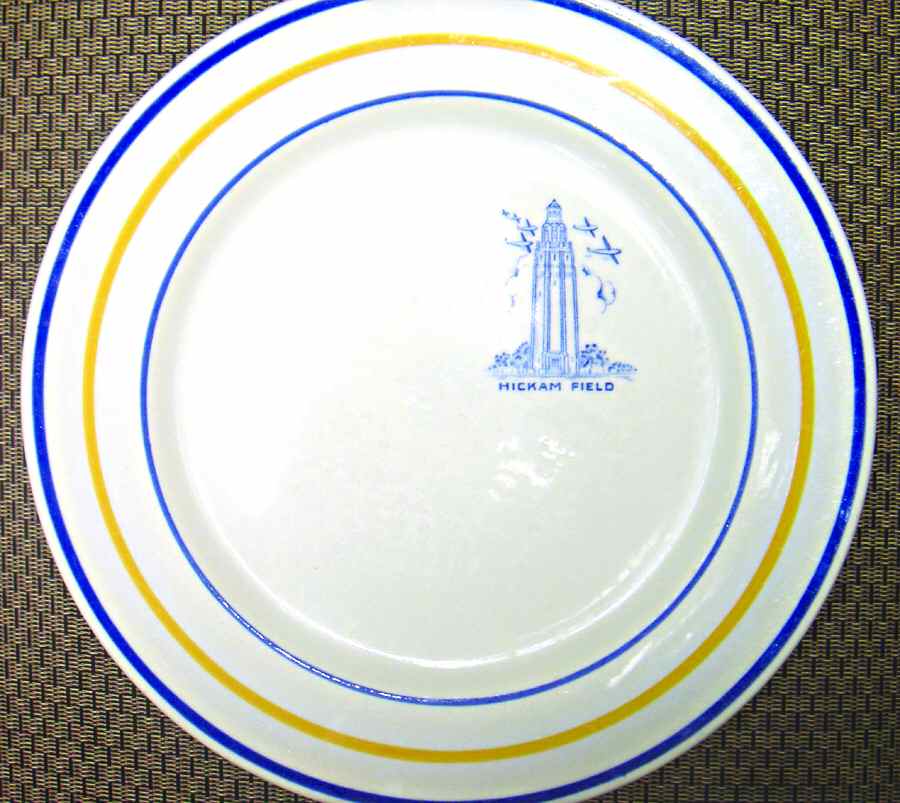 Hickam Field Dinner Plate by Mayer (American)-1