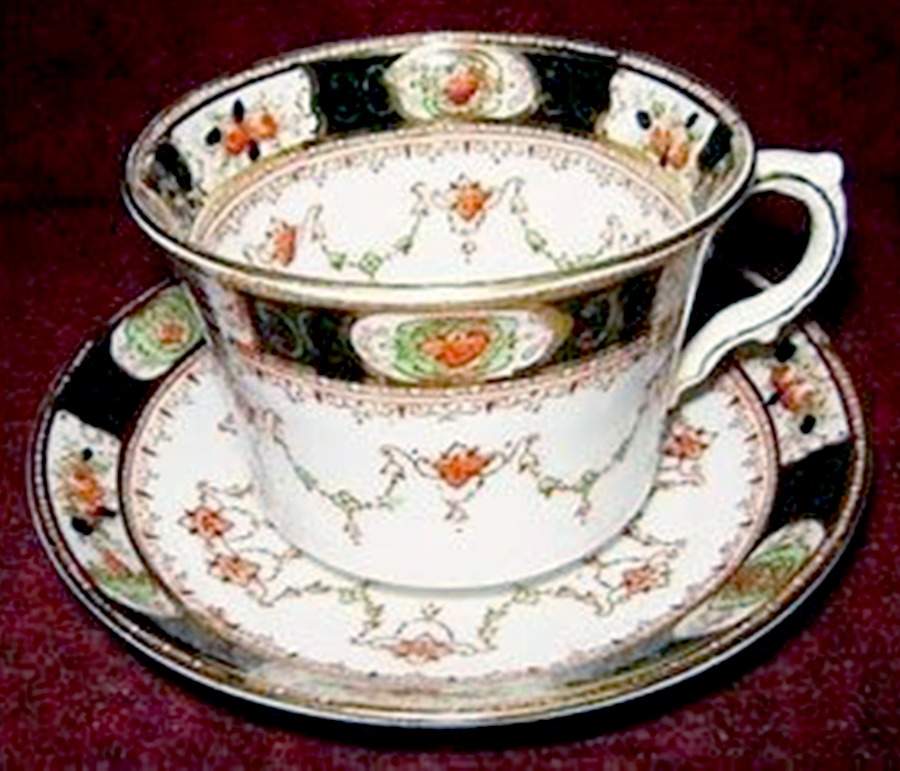 1242 Flat Cup & Saucer Set by Melba-1