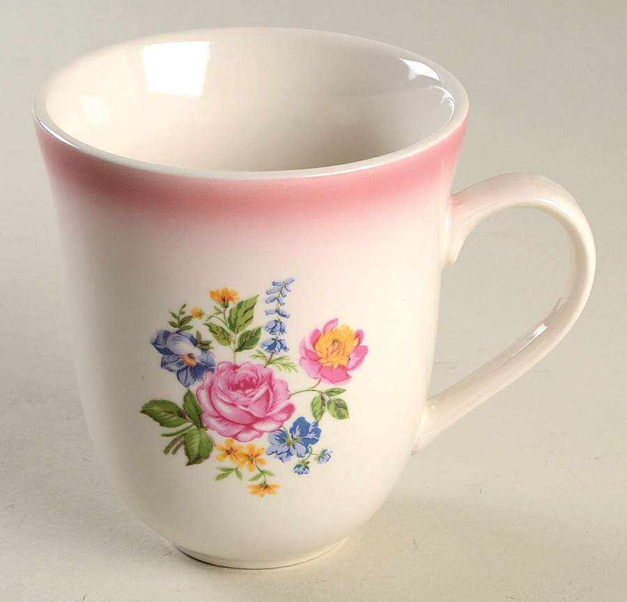 Heirloom Rose Pink Mug by Mainstays-1