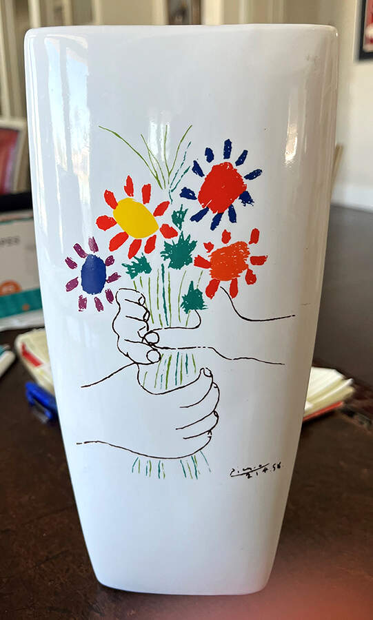 Hands and Flowers 9" Vase by Masterpiece Editions-1