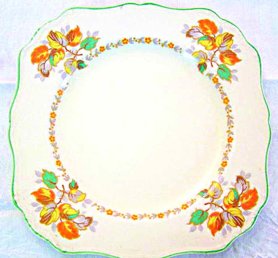Ambrosia Square Dinner Plate by J & G Meakin-1