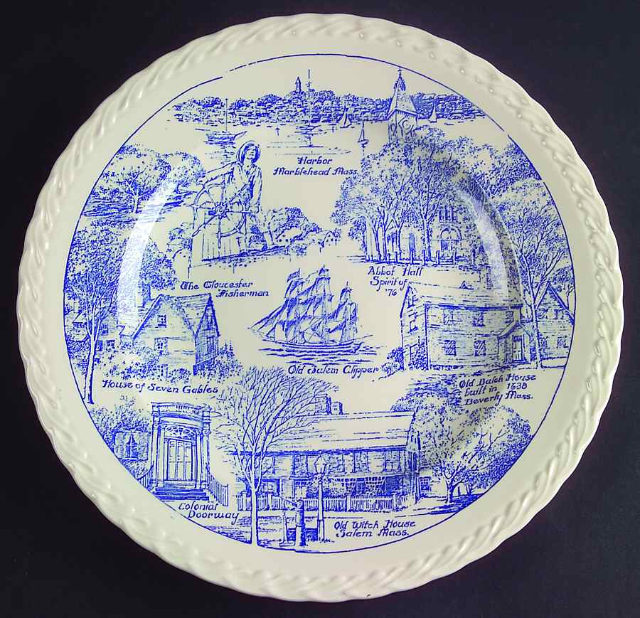 Salem, Mass Dinner Plate by Metlox - Poppytrail - Vernon-1