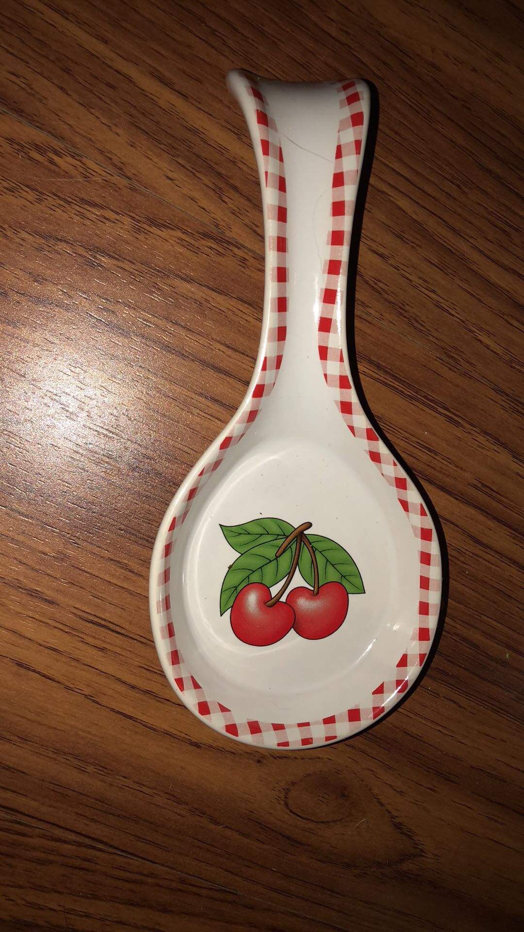 Cherry Orchard Spoon Rest/Holder (Holds 1 Spoon) by Mainstays-1