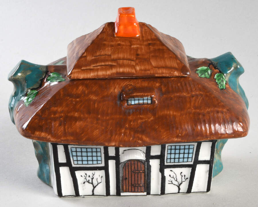 Rustic Sugar Bowl & Lid by John Maddock & Sons-1