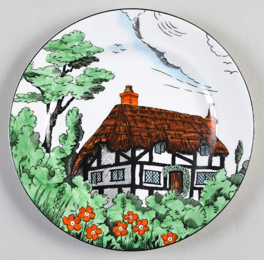 Rustic Bread & Butter Plate by John Maddock & Sons-1