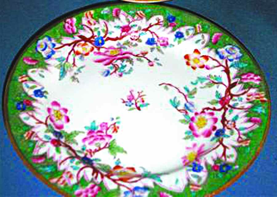 Van Dyke (Green Edge) Dinner Plate by Minton-1