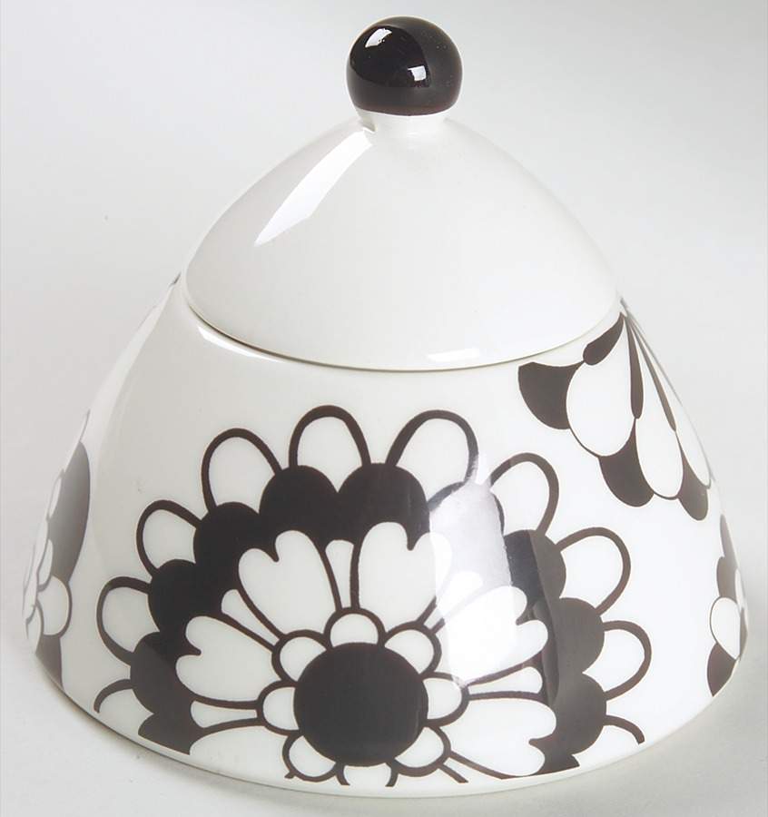 Bianco Nero Sugar Bowl & Lid by Missoni Home-1