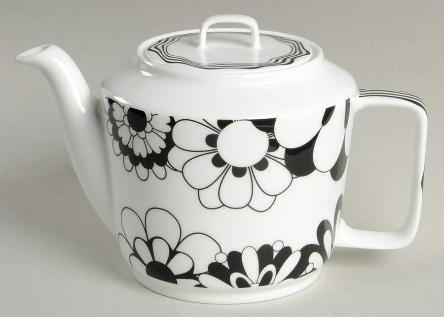 Bianco Nero Teapot & Lid by Missoni Home-1