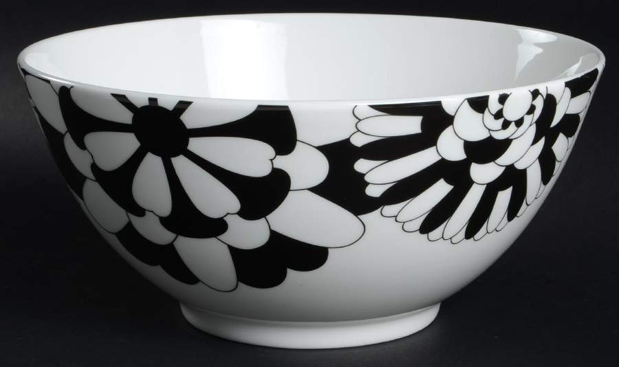 Bianco Nero 10" Large Salad Serving Bowl by Missoni Home-1