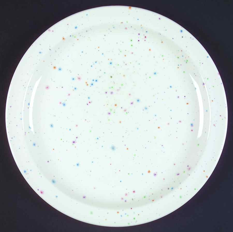 Confetti (Stonehenge Shape) Dinner Plate by W R Midwinter Ltd-1