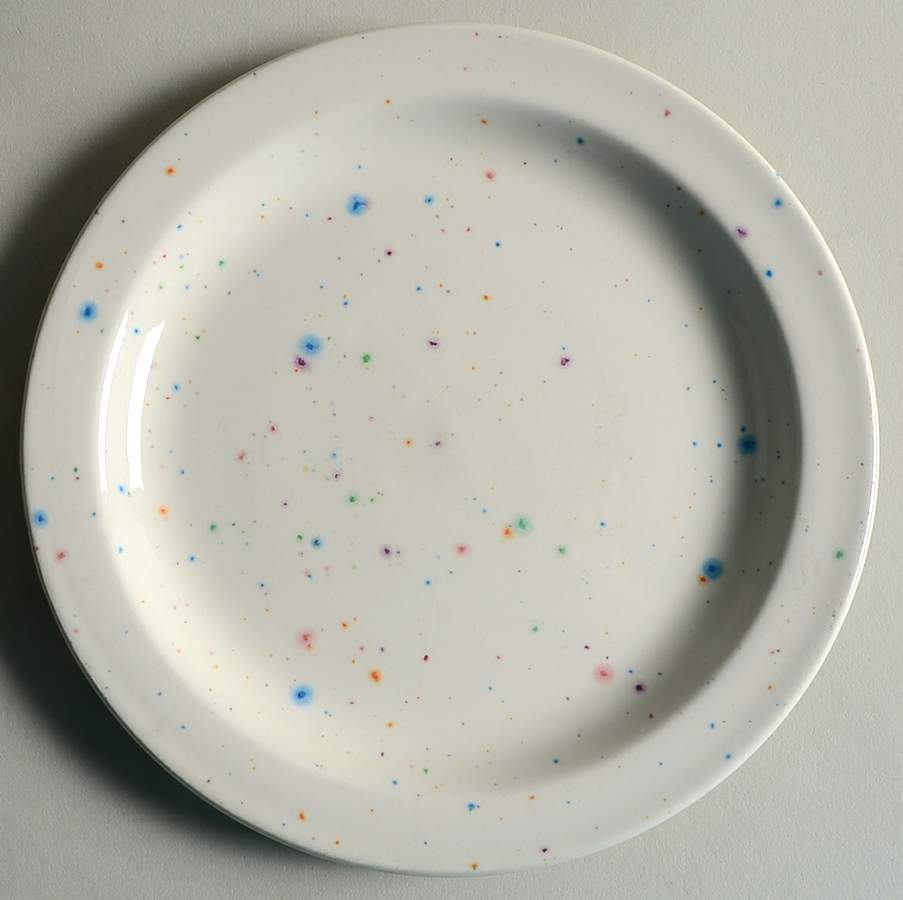Confetti (Stonehenge Shape) Bread & Butter Plate by W R Midwinter Ltd-1