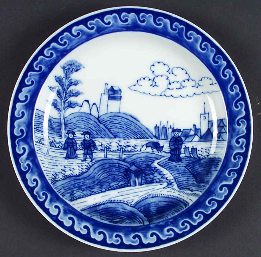 Dutch Farm Plate Salad Plate by Mottahedeh-1