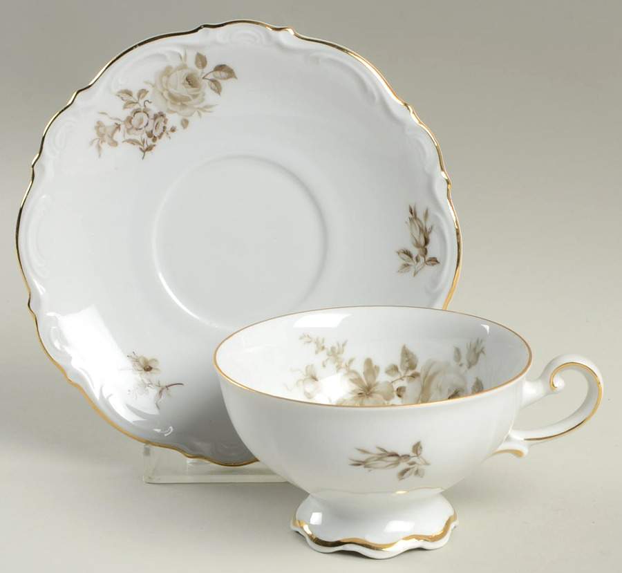 MIT207 Footed Cup & Saucer Set by Mitterteich-1