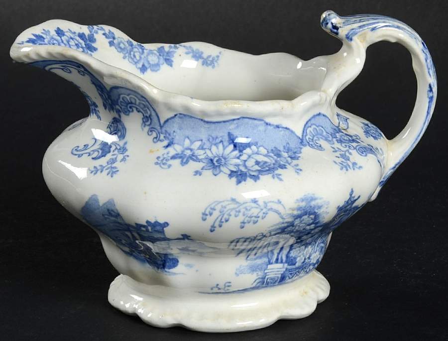 Bombay Blue (Scalloped) Creamer by John Maddock & Sons-1