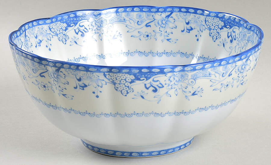 Virginia Blue 8" Salad Serving Bowl by Mottahedeh-1