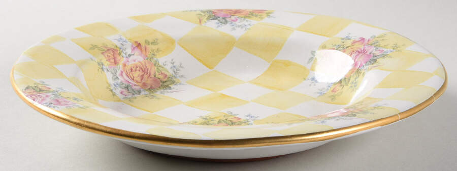Lemon Curd Large Rim Soup Bowl by MacKenzie-Childs-1
