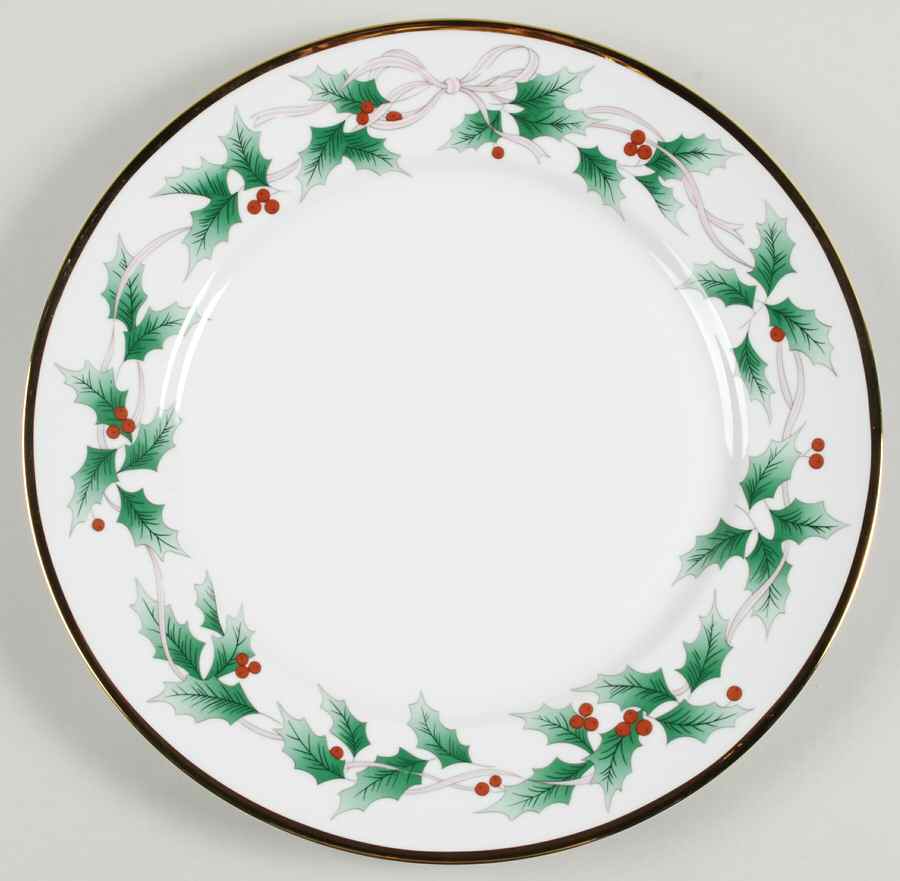 Christmas Holly 12" Chop Plate (Round Platter) by Mikasa-1