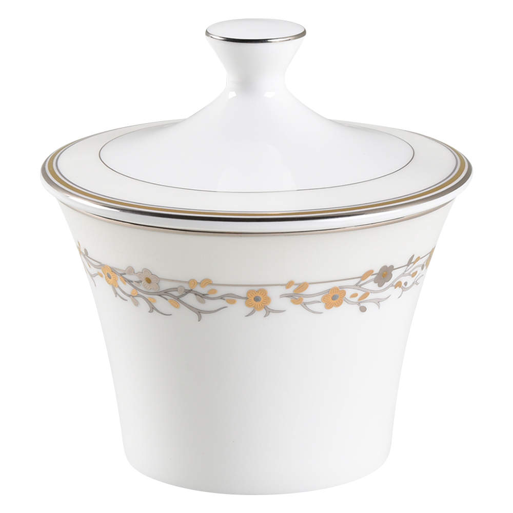 Imperial Blossom Sugar Bowl & Lid by Mikasa-1