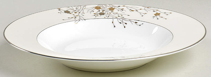 Imperial Blossom Large Rim Soup Bowl by Mikasa-1