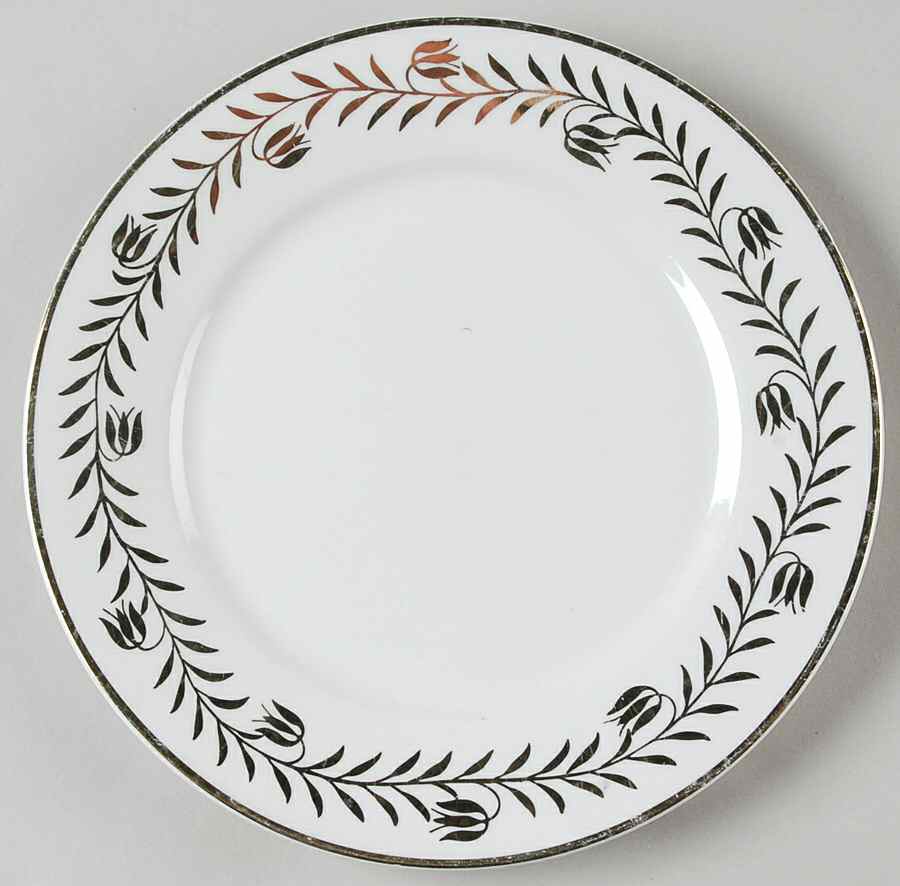 Golden Wreath Salad Plate by Martha Stewart-1