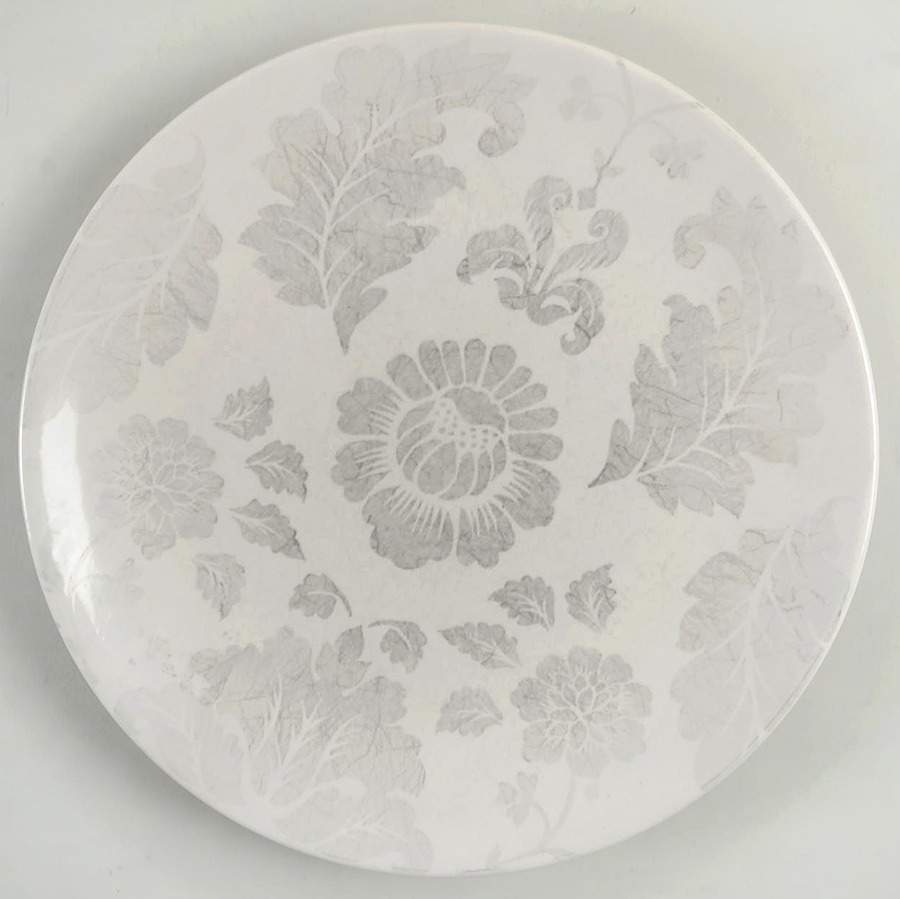 Floral Damask Dinner Plate by Martha Stewart-1