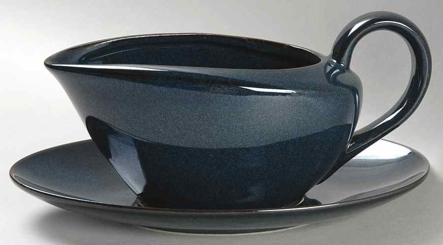Sedona Blue Gravy Boat & Underplate by Mikasa-1