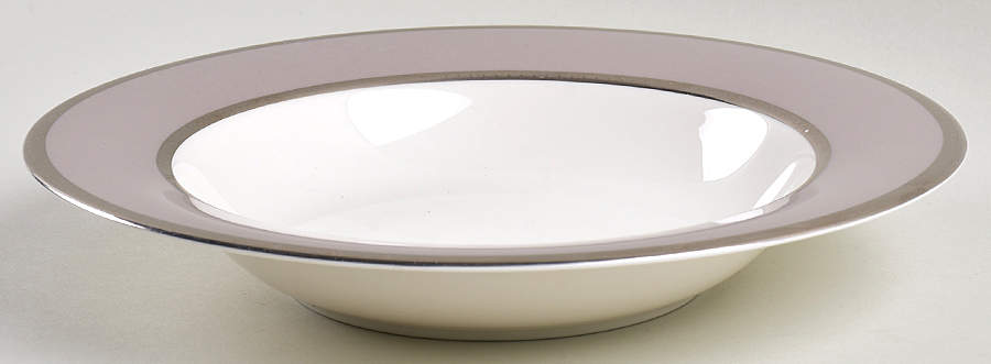 Sophia Taupe Large Rim Soup Bowl by Mikasa-1