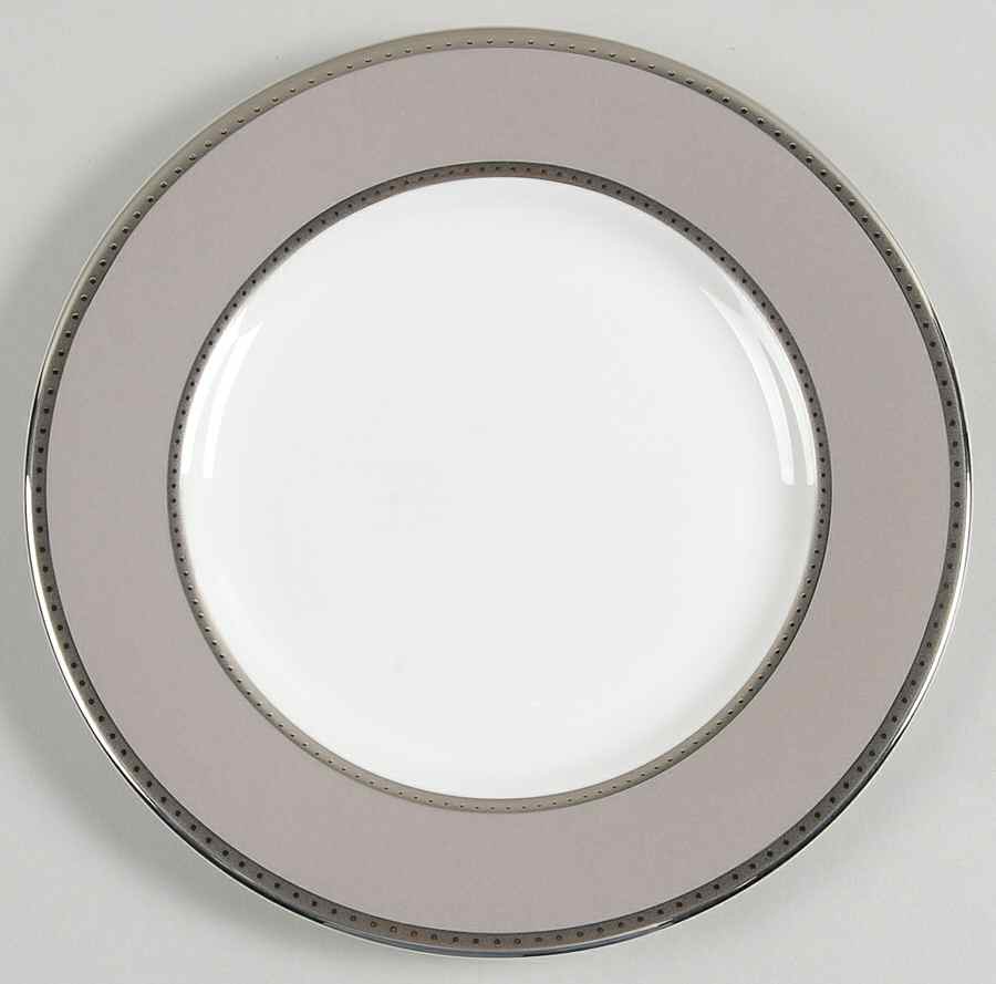 Sophia Taupe Salad Plate by Mikasa-1