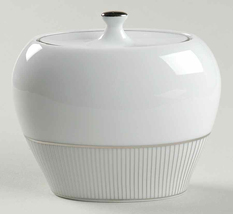 Platinum Shimmer Sugar Bowl & Lid by Mikasa-1