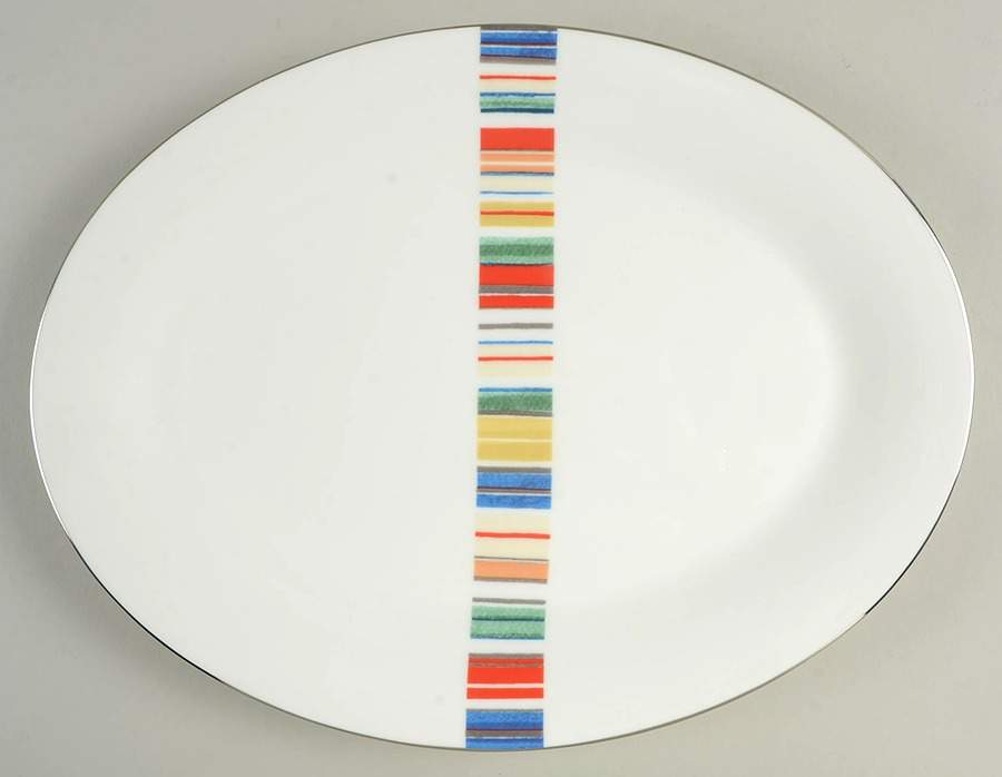 Cabana 14" Oval Serving Platter by Mikasa-1